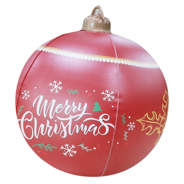 AOMXGD 24" Inflatable Christmas Balls Outdoor Patio Christmas
