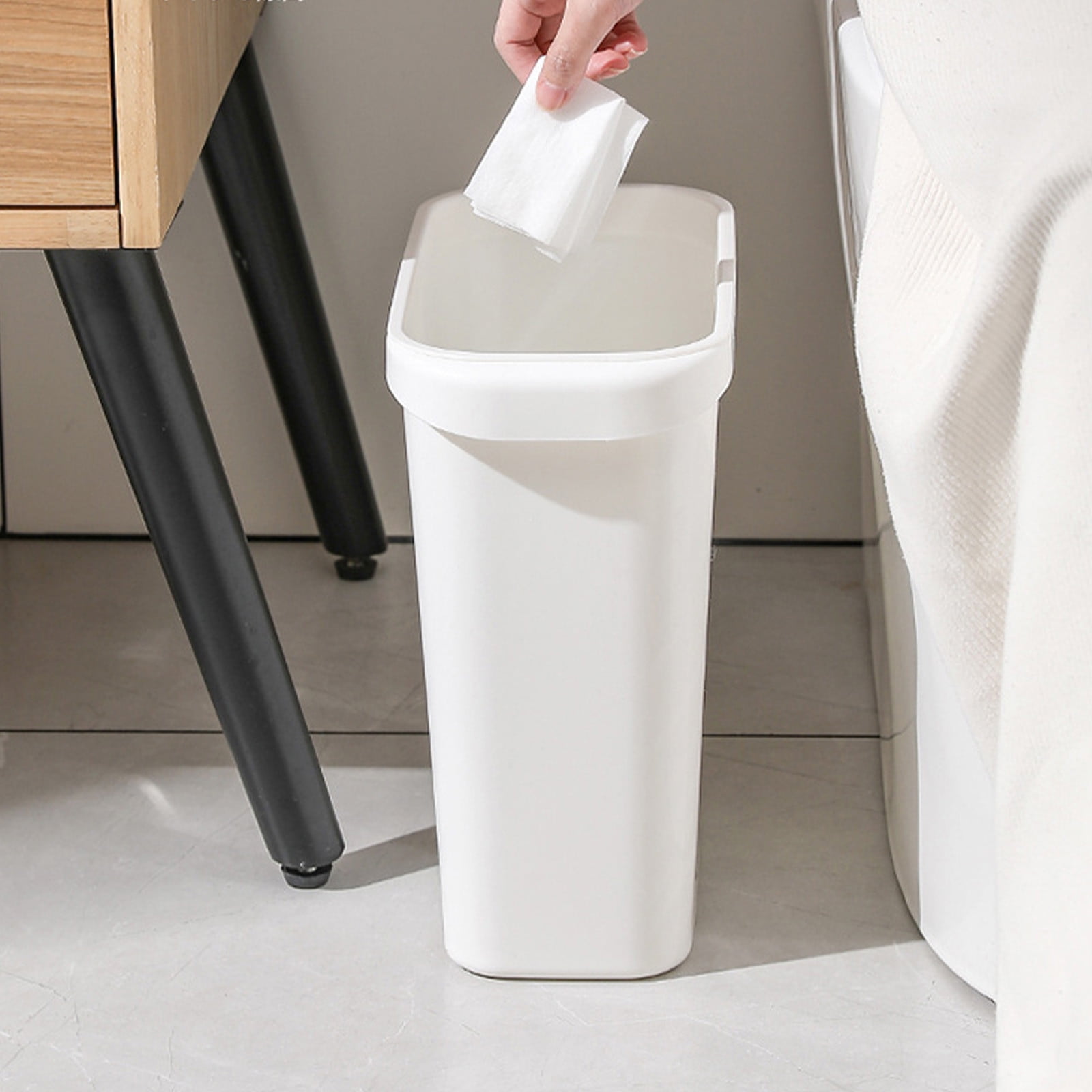 AOMXGD Bathroom Trash Can Contactless Trash Can Large Capacity Trash