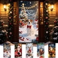 thumbnail image 1 of AOMXGD Christmas Door Tapestry, 35.5x71In Xmas Door Hanging Curtain, Bedroom Wall Party Fabric Decor, Polyester Holiday Door Cover, 1 of 9