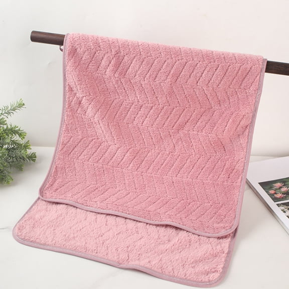 AOMXGD Corals Fleece Bath Towel, Soft Absorbent Thick Microfiber Bath Towel, Quicker to Dry, 28"x55", Perfect for Bathroom
