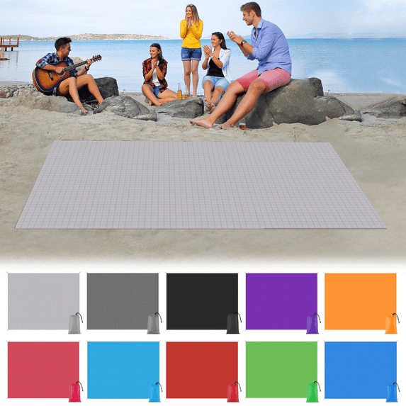AOMXGD Family Camping Mat, Portable Foldable Outdoor Travel Blanket, Moisture-proof Parent-child Picnic Mat for Lawn & Beach