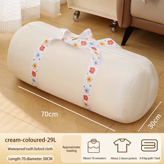 AOMXGD Largecapacity Storage Bag With Handle Largecapacity Storage Bag Foldable Storage Bucket for Store Blankets Clothes Pillows Quilts