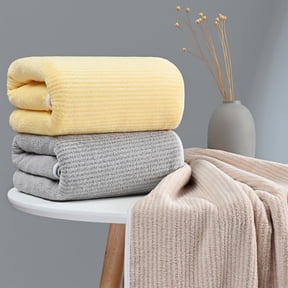 AOMXGD Polyester Bath Towels - Lighter Weight, Quicker to Dry, Super Absorbent, Perfect for Bathroom, 14"x30", Pure Color