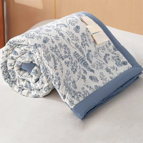 AOMXGD Summer Cooling Blanket, Breathable Cotton Air Conditioner Quilt, Soft Lightweight Washable Throw Blanket for Bed Sofa