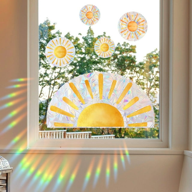 AOMXGD Sun Sunlight Stickers Wall Stickers Glass Window Home Decor Wall