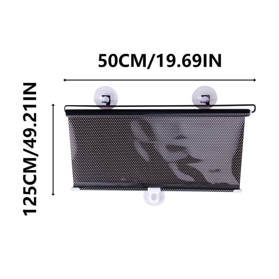 AOMXGD Windshield Sunshade - Foldable Car UV Ray Reflector, Auto Front Window Sun Shade Visor Shield, Keeps Vehicle Cool - Black, 20"x49"