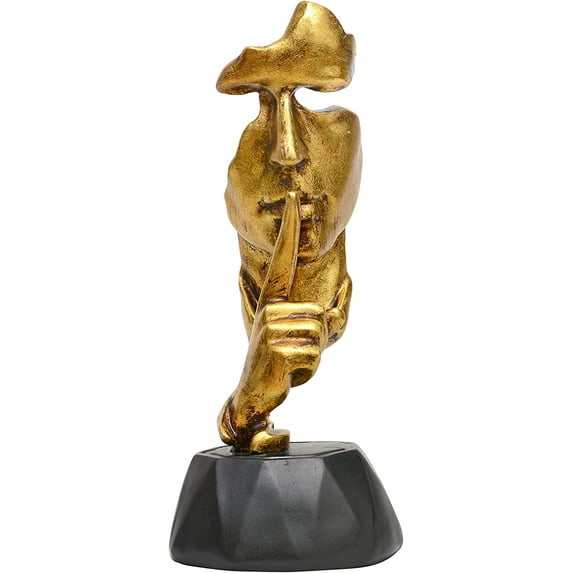 AONA Polyresin Human Face Simble of Piece Silent Home Decor for Table Height 13 Inch