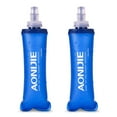 thumbnail image 1 of AONIJIE 2 Pcs TPU Soft Flask 250ML Collapsible Water Bottles for Running Hydration Pack, BPA Free, 1 of 7