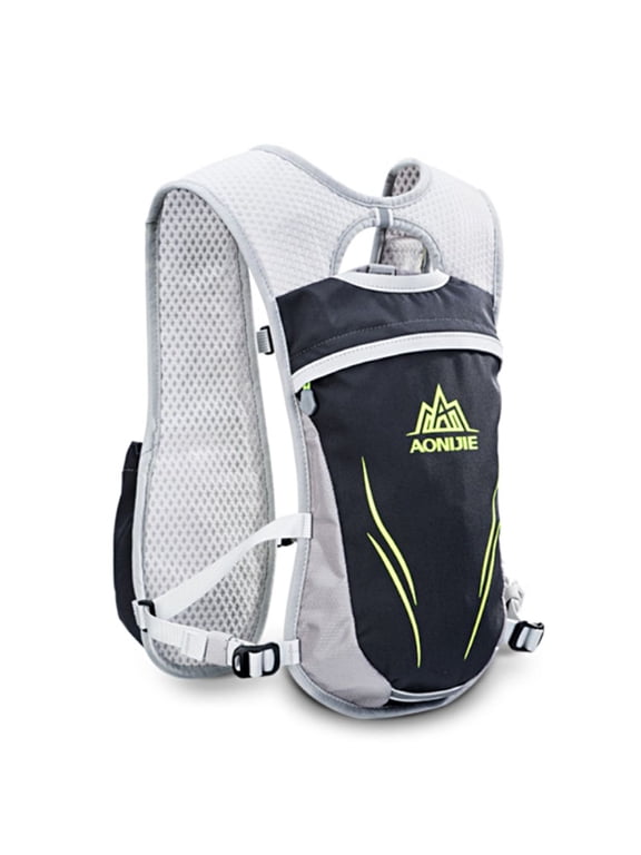 5.5L Running Hydration Vest Backpack Lightweight & Breathable for Hiking Cycling, Gray
