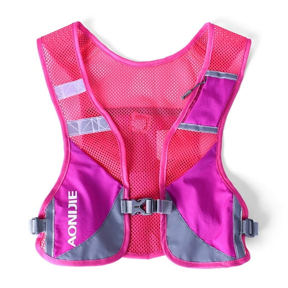 AONIJIE 5L Ultralight Running Vest with Reflective Strip Breathable Hydration Backpack,Rose
