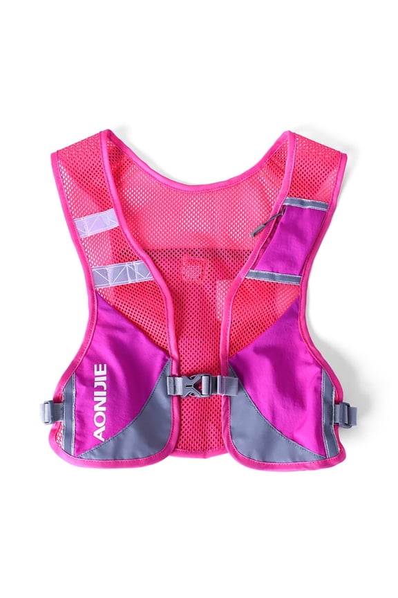 5L Ultralight Running Vest with Reflective Strip Breathable Hydration Backpack,Rose