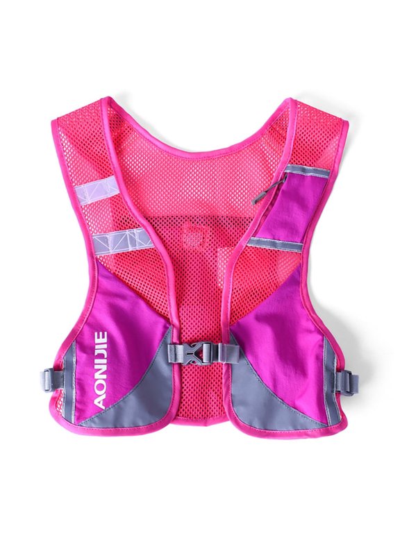 5L Ultralight Running Vest with Reflective Strip Breathable Hydration Backpack,Rose