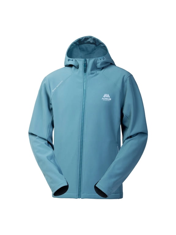 Windproof Water-Repellent Hooded, Activewear Sport Soft Shell Jacket (Men's)
