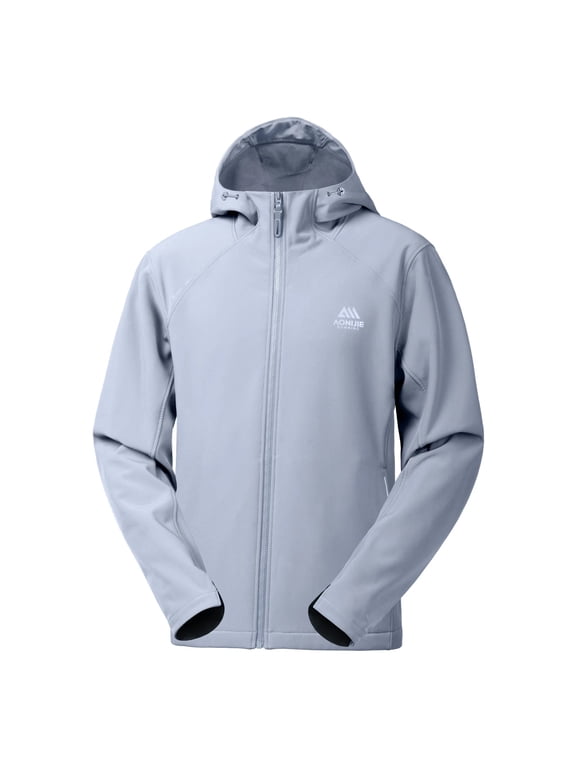 Windproof Water-Repellent Hooded Soft Shell Outerwear Jackets Men's