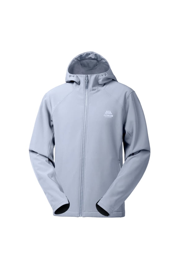 Windproof Water-Repellent Hooded Soft Shell Outerwear Jackets (Men's)