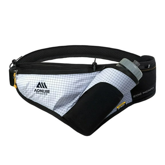 AONIJIE Lightweight Running Belt with Water Bottle - Hands-free Waist Pack for Women & Men - Perfect for Hiking, Marathon & Outdoor Sports - Fits Phone & Essentials