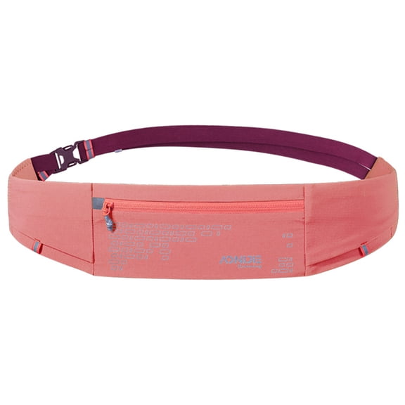 AONIJIE Running Belt for Men Women, Hands-Free & Lightweight Waist Bag, Night Reflective Design, Pink