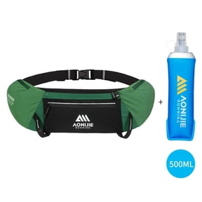 AONIJIE Running Waist Pack, 125g Lightweight Fitness Belt Bag with 500ml Soft Flask, Bounce-Free Workout Hydration Belt for Men & Women, Model W8138