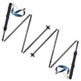 thumbnail image 1 of AONIJIE Trekking Poles -2 Ultralight Collapsible Carbon Fiber Hiking Sticks, Black,120cm, 1 of 8