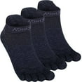 thumbnail image 1 of AONIJIE Wool Toe Socks Women Finger Athletic Running Ankle Socks Quick Dry,3 Pairs,S, 1 of 8