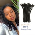 thumbnail image 1 of AONKIA Loc Extensions Human Hair 30 strands 4 Inch 0.8cm Width Human Hair Dreadlock Extensions for Men/Women Full Handmade Dread Extensions, 1 of 14