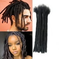 thumbnail image 1 of AONKIA Loc Extensions Human Hair 60 Strands, 8 Inch Length 0.8cm Width Human Hair Dreadlock Extensions for Men/Women Full Handmade Permanent Dread Extensions Can Be Dyed and Bleached(0.8cm,8 inch,1B), 1 of 8