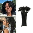 thumbnail image 1 of AONKIA Loc Extensions Human Hair for Men/Women 10 Strands 6Inch 100% Real Human Hair Dreadlock Extensions Human Hair, 1 of 10
