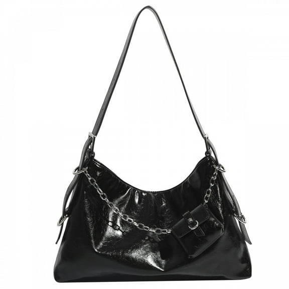 AONYIYI Women's Tote Bag, with Bluetooth Headset Bag,PU Shoulder Bag Handbag,Black