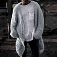 thumbnail image 1 of AOOCHASLIY 2023 Men Fall Coat Men Casual Solid Button Closure Knit Cardigan Long Sleeve Sweater Jacket, 1 of 5