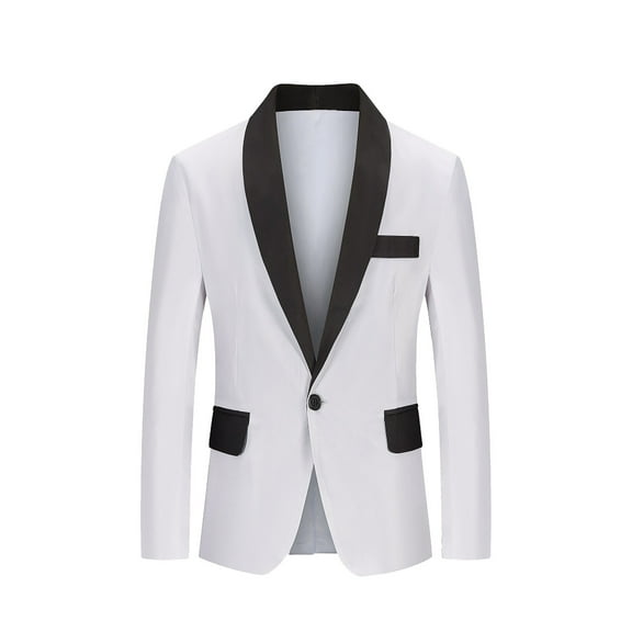 AOOCHASLIY 2023 Men Fall Coat Men's Fashion England Solid Color Casual Single Breasted Suit