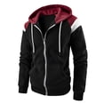 thumbnail image 1 of AOOCHASLIY 2023 Men Fall Coat Men's Sports Fitness Leisure Sweater Fleece Cardigan Sleeveless Hooded Casual Outwear Jackets, 1 of 5