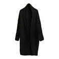 thumbnail image 1 of AOOCHASLIY 2023 Women Winter Coat Fashion Women Casual Long Sleeve Casual Solid Long Coat Cardigan Blouse, 1 of 4