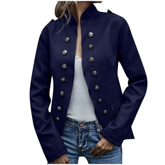 AOOCHASLIY 2023 Women Winter Coat Fashion Womens Warm Faux Coat Cardigan Winter Solid Sleeve Outerwear