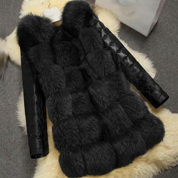 AOOCHASLIY 2023 Women Winter Coat Women Solid Color Winter Warm Loose Stand Collar Hair Plush Jacket Coat