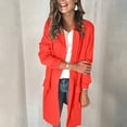 thumbnail image 1 of AOOCHASLIY 2023 Women Winter Coat Women Winter New Color Long Sleeve False Pocket Leisure Suit Coat, 1 of 5