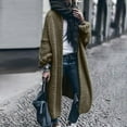 thumbnail image 1 of AOOCHASLIY 2023 Women Winter Coat Women's Cardigan Color Coarse Knit Loose Oversized Knitwear, 1 of 5