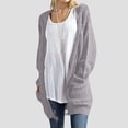 thumbnail image 1 of AOOCHASLIY 2023 Women Winter Coat Women's Cardigan Color Coarse Knit Loose Oversized Knitwear, 1 of 5