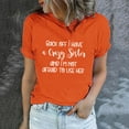 thumbnail image 1 of AOOCHASLIY 2024 American Carnival Tops Women's Funny Printed Pattern Casual Fashion Soild Color Short Sleeve Tops Blouse New Years Gifts, 1 of 5