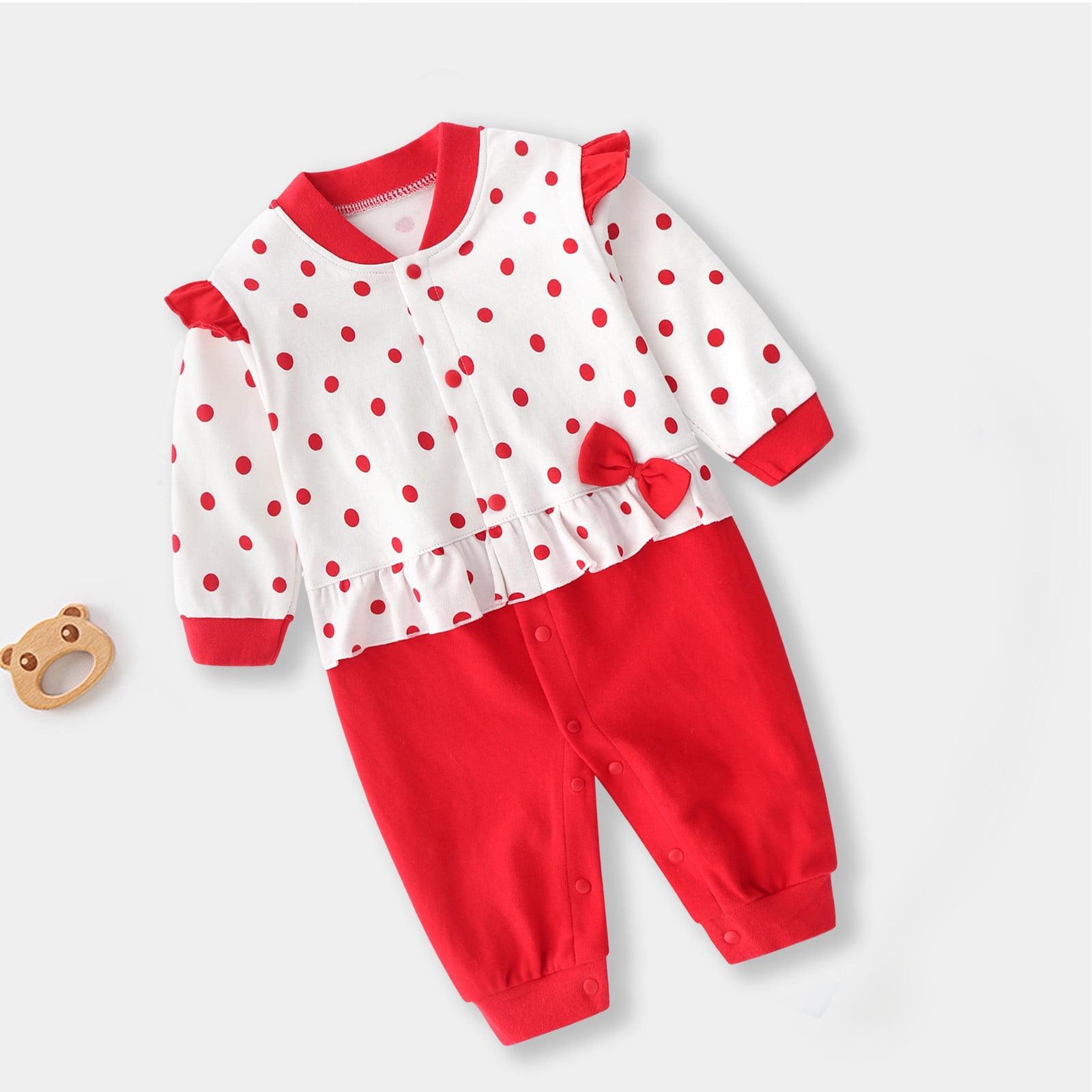 AOOCHASLIY Baby Days Clothes College Style Fall Gentleman Style Romper