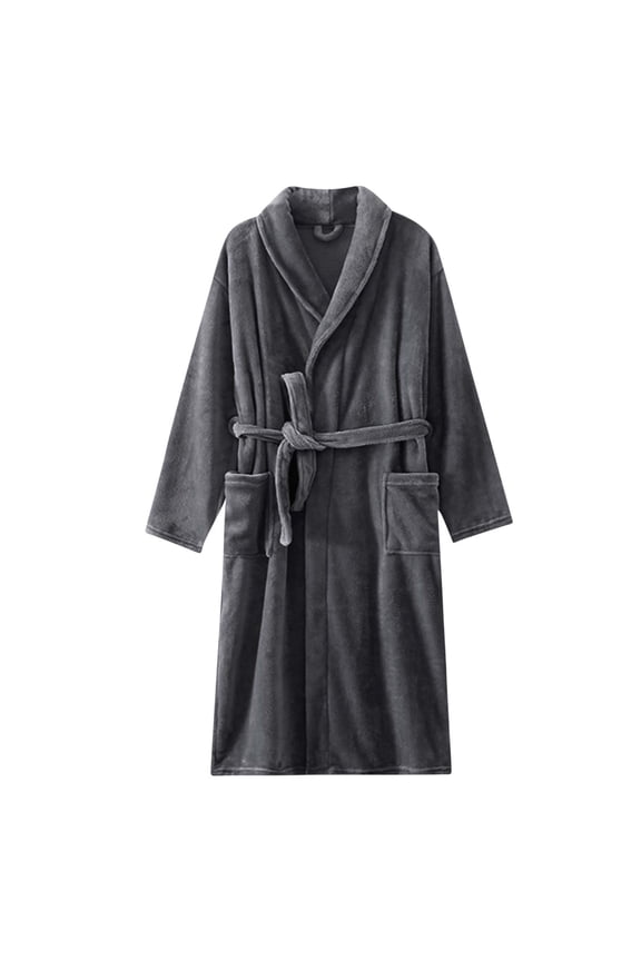 Bath Robes for Women Clothes House Robes Bathrobe Lengthening Keep Warm Lapel Same Style for Men and Ladies Long Sleeve