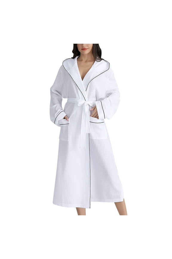 Bath Robes for Women Clearance Winter Warm Nightgown Couple Bathrobe Men and Ladies Autumn and Winter Nightgown