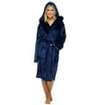 thumbnail image 1 of AOOCHASLIY Bath Robes for Women Clothes Ladies Plush Robes Winter Lengthened Plush Shawl Bathrobe Long Sleeve Robe Hooded Coat, 1 of 7