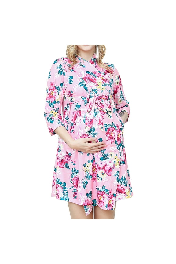 Bath Robes for Women Clearance Maternity Robe and Matching Baby Set Labor Delivery Robe and Swaddle Set