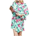 thumbnail image 1 of AOOCHASLIY Bath Robes for Women Clearance Maternity Robe and Matching Baby Set Labor Delivery Robe and Swaddle Set, 1 of 9