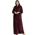 thumbnail image 1 of AOOCHASLIY Bath Robes for Women Clothes Hooded Robes Winter Warm Nightgown Couple Bathrobe House Robes Long Robes Nightgown, 1 of 5