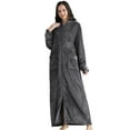 thumbnail image 1 of AOOCHASLIY Bath Robes for Women Hooded Robes Winter Warm Nightgown Couple Bathrobe House Robes Long Robes Nightgown, 1 of 5