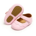 thumbnail image 1 of AOOCHASLIY Black and Friday Kids Shoes Baby Girls Shoes Non-Slip Rubber Sole High-Top Infant First Walking Shoes Toddler Crib Shoes Newborn Loafers Flats, 1 of 5