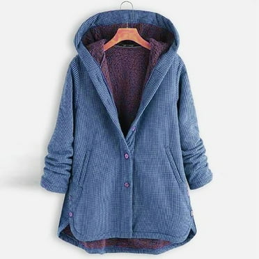 AOOCHASLIY Black and Friday Women Coat Christmas Gift Women's Long Hoodies Tunic Winter Cotton Jackets Knitted Casual Sweatshirt Zip Up Hoodies Oversized