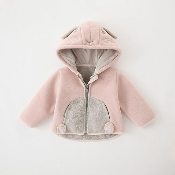 AOOCHASLIY Black and Friday Kid Coat Newborn Baby Girls Boys Winter Warm Coat Knit Outwear Hooded Jumpsuit