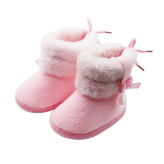 AOOCHASLIY Black and Friday Kids Shoes Baby Winter Warm Snow Soft Sole Prewalker Non-Skid For Infant Toddler Boys Girls